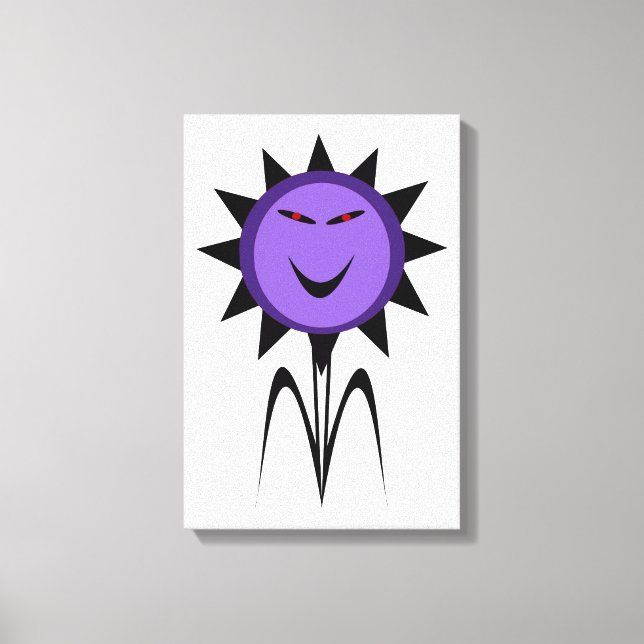 Impression sur toile Fleur Méchante Kawaii Goth Ha (Recto)