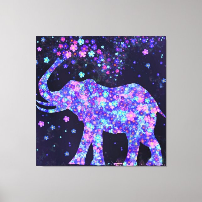 Impression sur toile Fleurs d'Éléphant Joie de Pri (Recto)