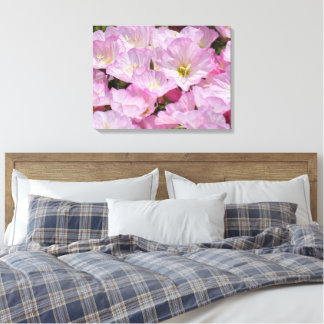 Impression sur toile - Fleurs roses