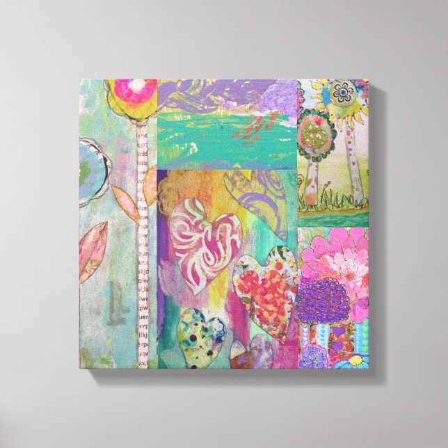 Impression sur toile Floral Abstract 5 (Recto)