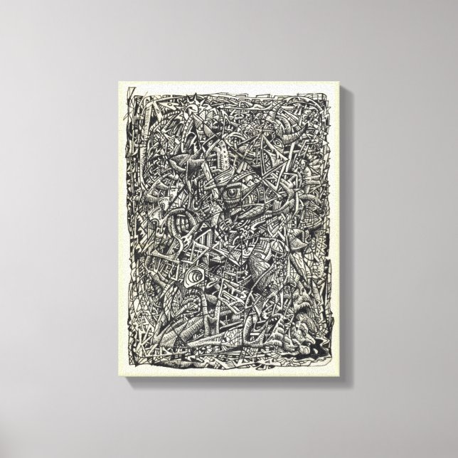 Impression sur toile fragmentée (Recto)