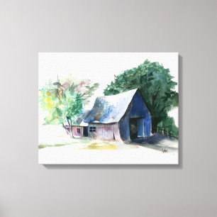 Impression sur toile - Grange rurale