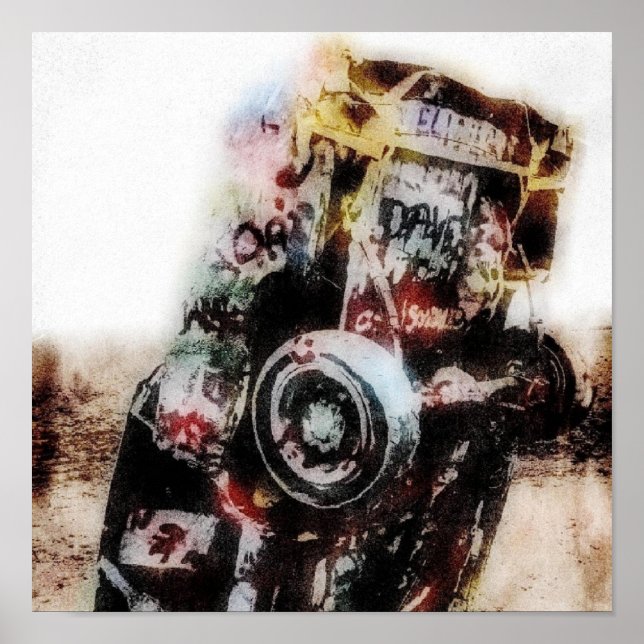 Impression sur toile grunge d'Amarillo (Devant)