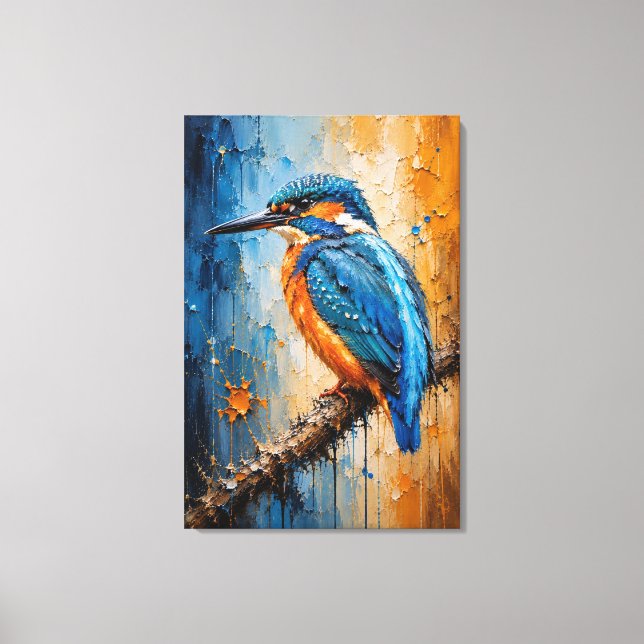 Impression sur toile impasto du majestueux martin- (Recto)