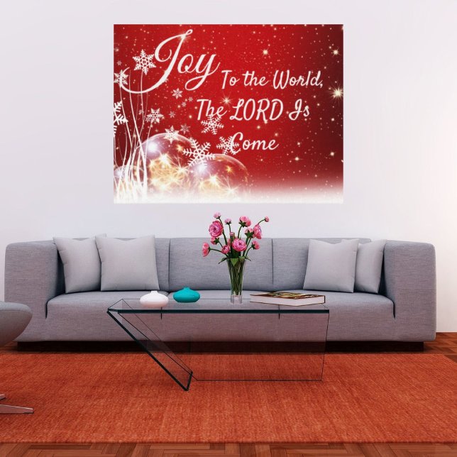 Impression sur toile Joie au monde Noël  (Créateur téléchargé)