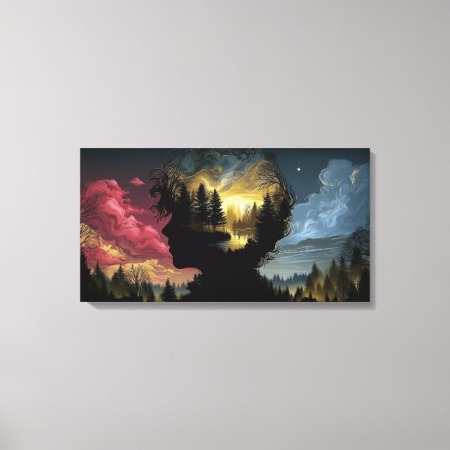 Impression sur toile La Forêt depuis les Arbres (Recto)