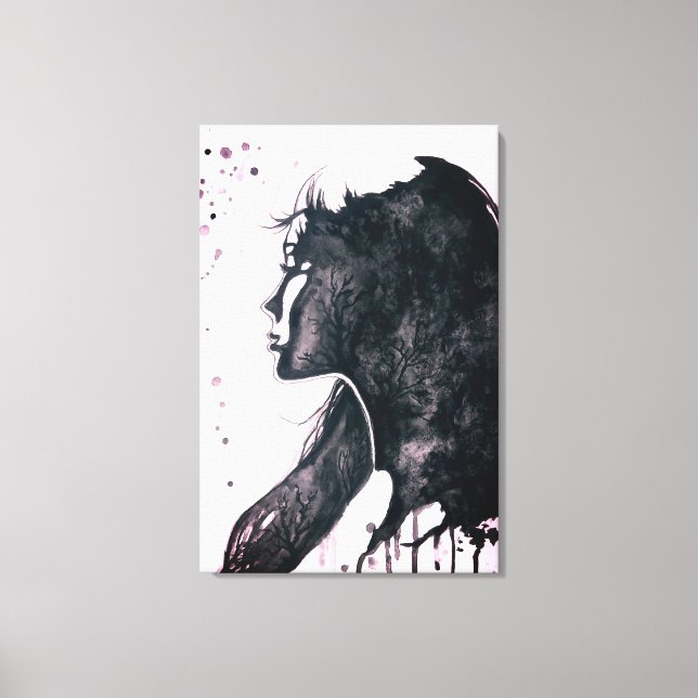 Impression sur toile Lady Emotion (Recto)