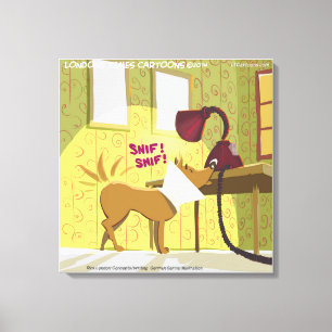 Impression sur toile lampe reniflante pour chien a