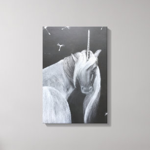 Impression sur toile Licorne & Pissenlit