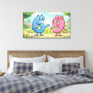 Impression sur toile Love 69 - Art mural provocant