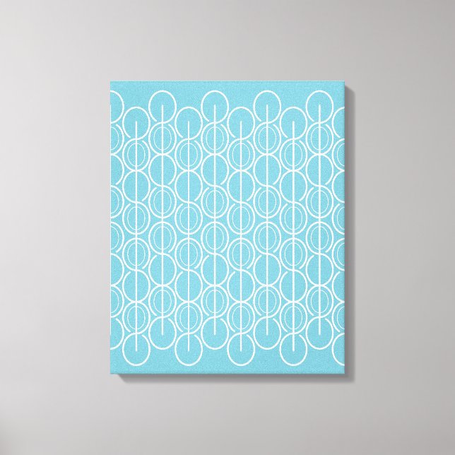 Impression sur toile moderne ovale à motif graphiq (Recto)
