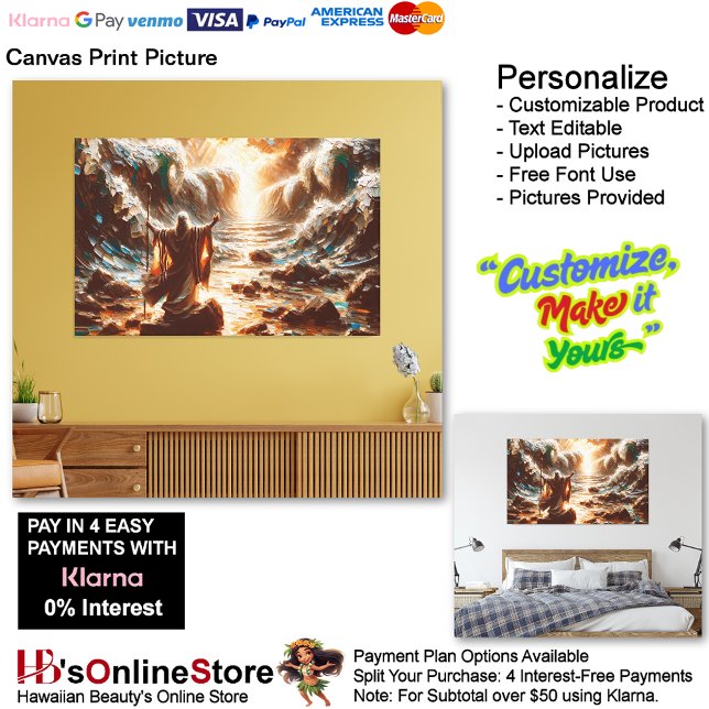 Impression sur toile Moïse Photo 7 (Moses Leads His People to Freedom Canvas Print Picture 7.)