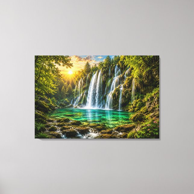 Impression sur toile Paradis de la Cascade d'Émera (Recto)