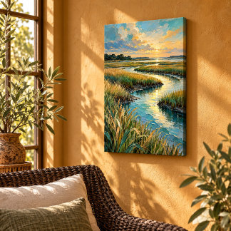 Impression sur toile Passage de marais salant