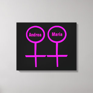 Impression sur toile personnalisable pour lesbienn