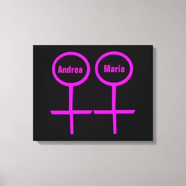 Impression sur toile personnalisable pour lesbienn (Recto)
