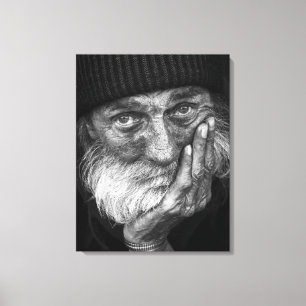 Impression sur toile - Portrait de l'homme âgé