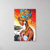 Impression sur toile Princesse Africaine
