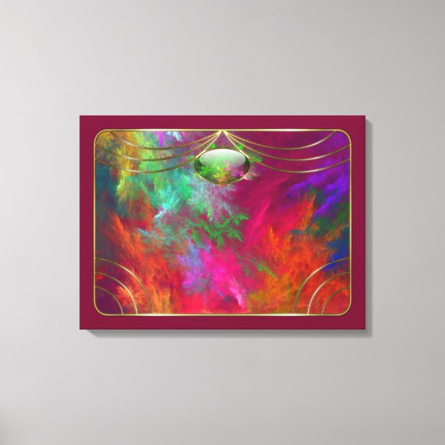 Impression sur toile Profondeurs de corail (Recto)