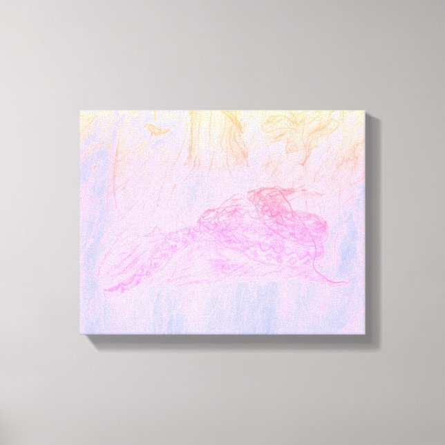 Impression sur toile Python dans la brume (Recto)