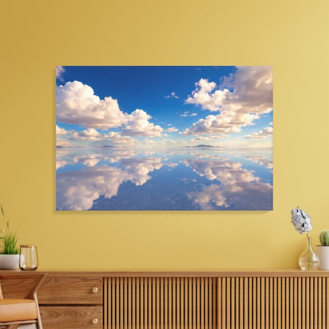 Impression sur toile Reflet de ciel infini (Insitu(Salon))