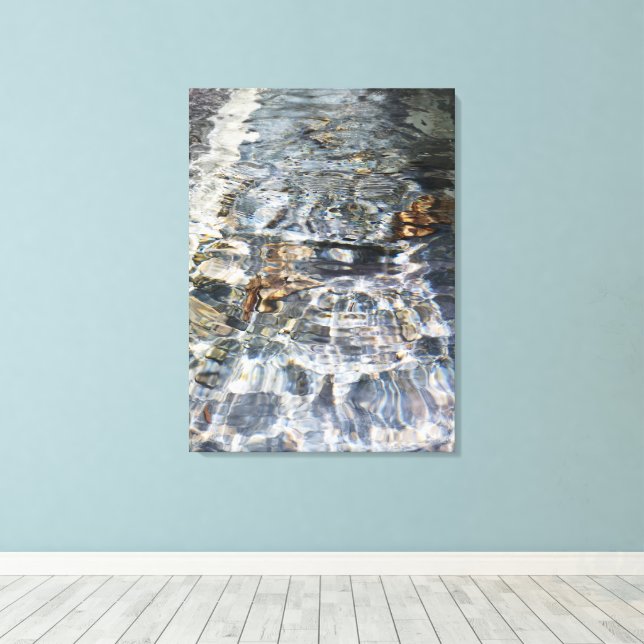 impression sur toile reflet d'eau (Insitu (Plancher de Bois))