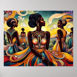 Impression sur toile Reines parmi nous