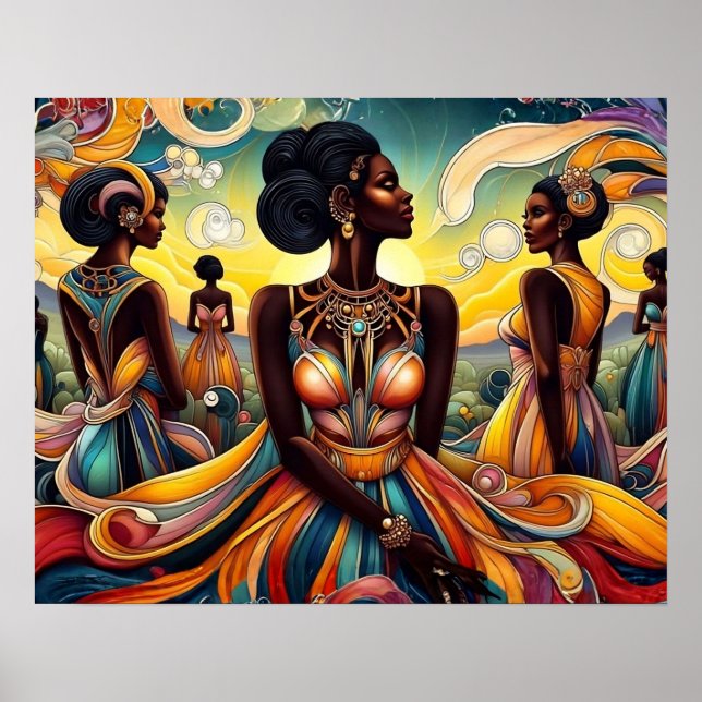 Impression sur toile Reines parmi nous (Devant)