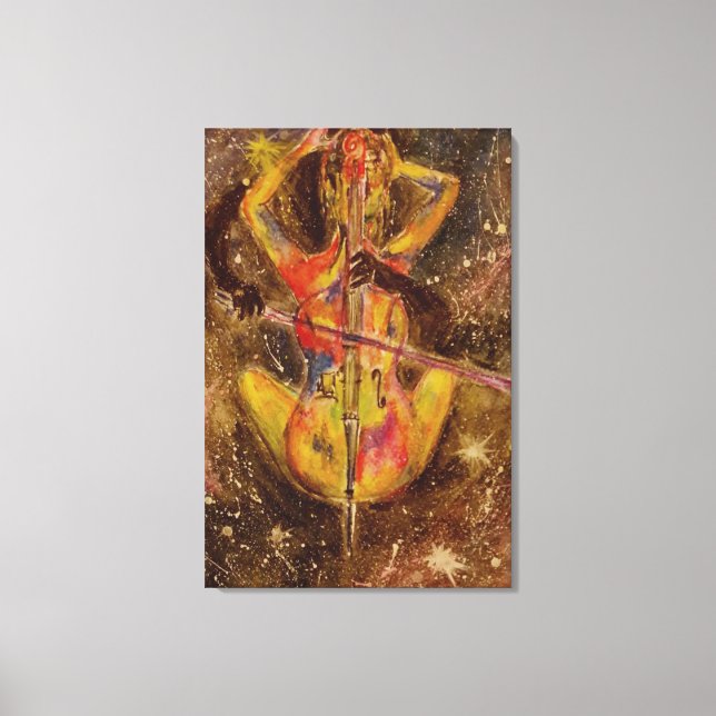 Impression sur toile Sonate pour violoncelle Peint (Recto)