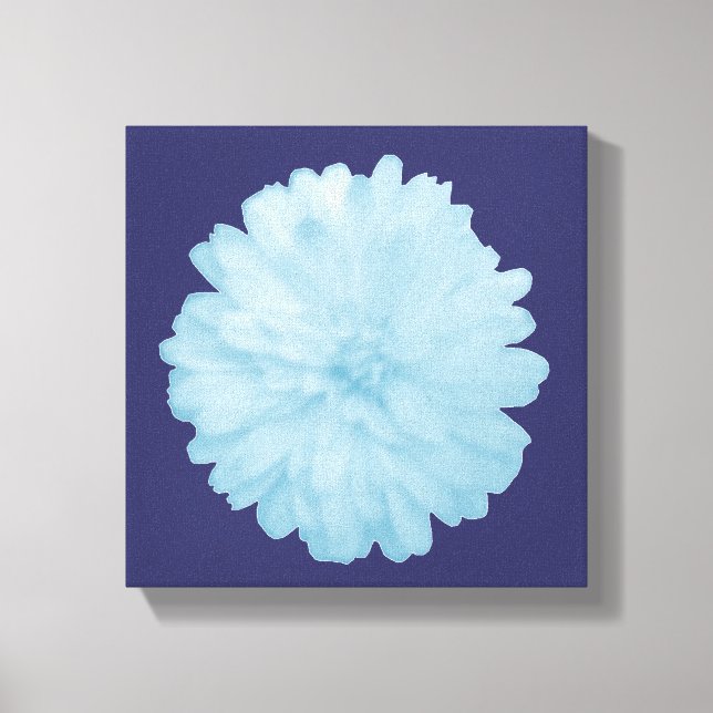 Impression sur toile souci bleu glacé (Recto)