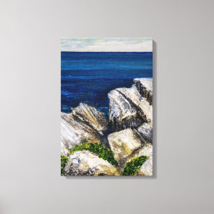 Impression sur toile - Sur les rochers