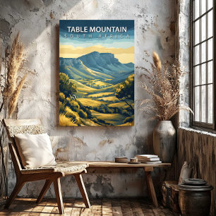 Impression sur toile Table Mountain Afrique du Sud
