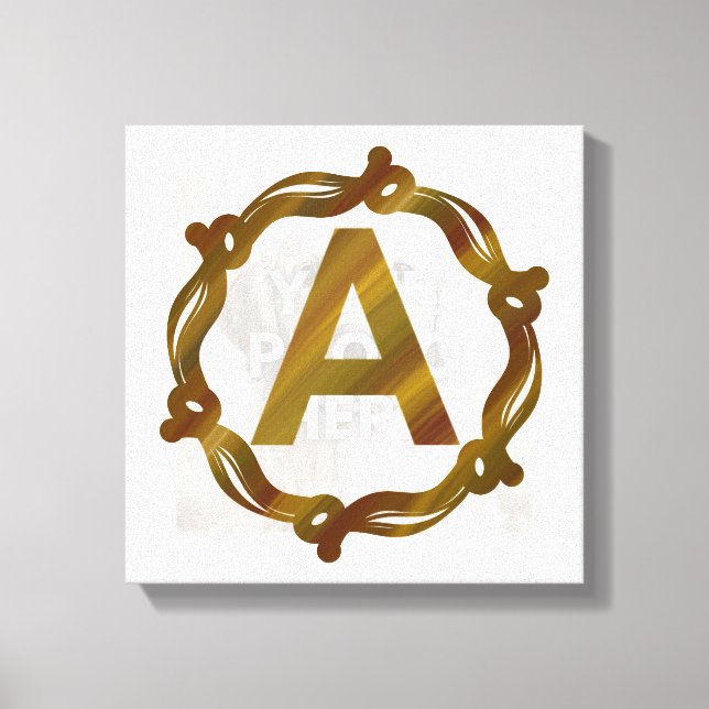 Impression sur toile tendue Artisan Monogram (Recto)
