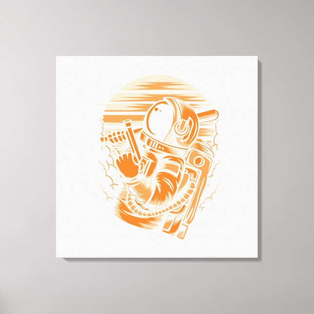 Impression sur toile tendue Astronaut Status (Recto)