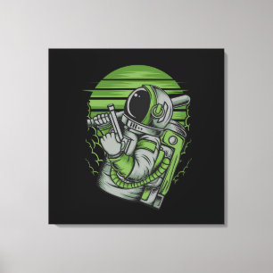 Impression sur toile tendue Astronaute Statut