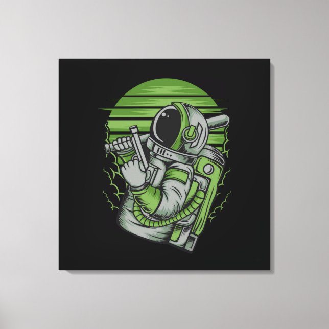 Impression sur toile tendue Astronaute Statut (Recto)