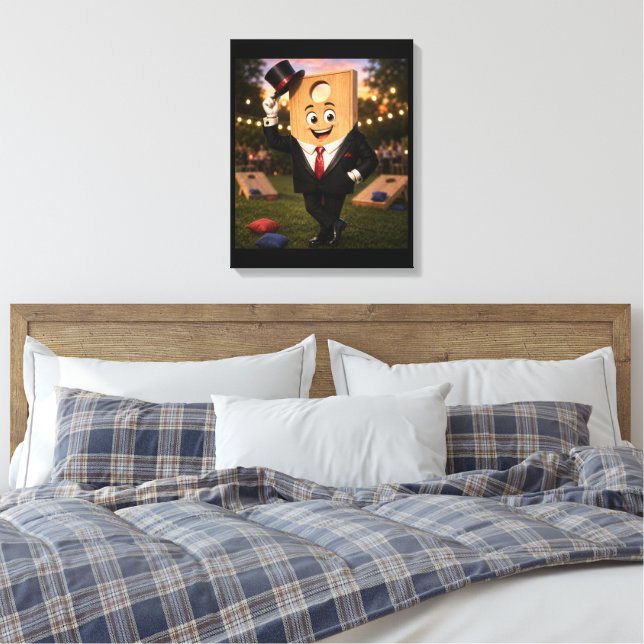 Impression sur toile tendue Cornhole Man  (Insitu(Chambre))