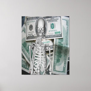 Impression sur toile tendue d'argent
