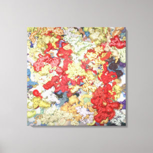 Impression sur toile tendue d'art cinétique liquid