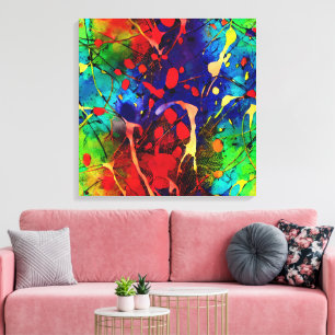 Impression sur toile tendue d'art moderne