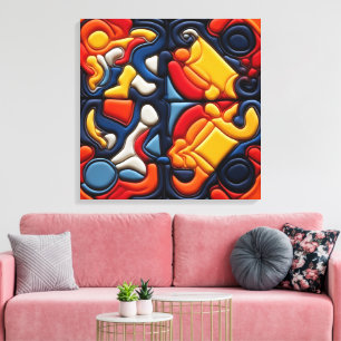 Impression sur toile tendue d'art moderne