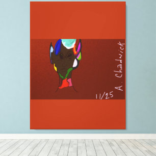 Impression sur toile tendue de carte elfique
