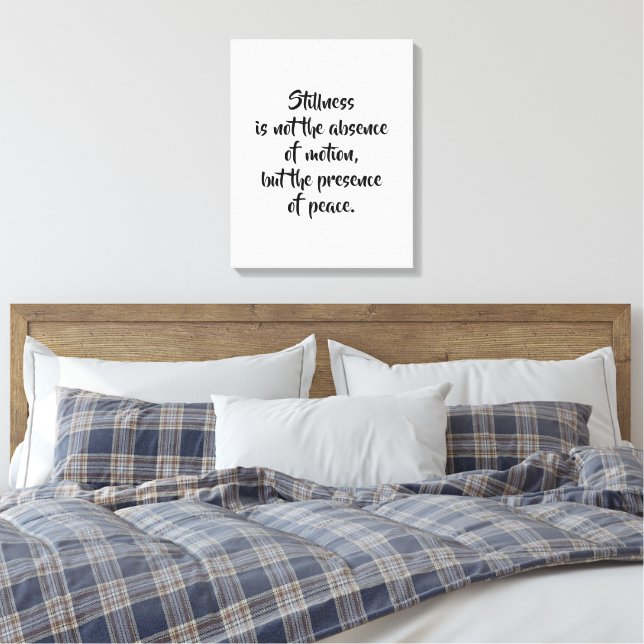 Impression sur toile tendue de citation motivante (Insitu(Chambre))
