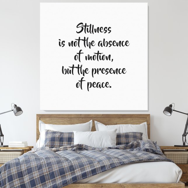 Impression sur toile tendue de citation motivante (Insitu(Chambre))