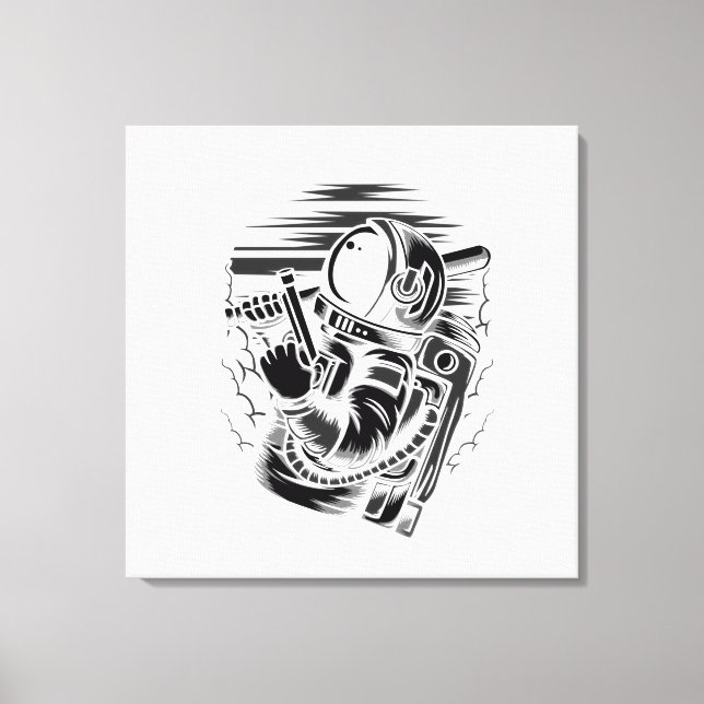 Impression sur toile tendue de l'état d'astronaute (Recto)