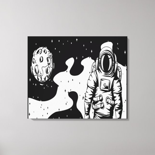Impression sur toile tendue de l'état d'astronaute (Recto)
