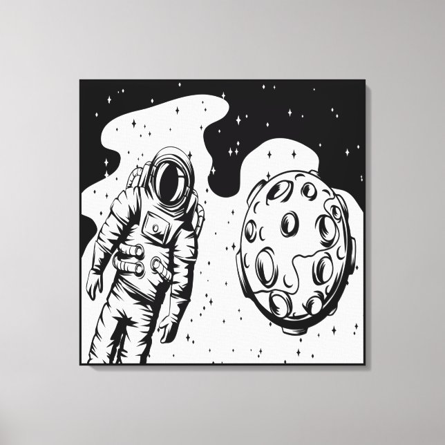 Impression sur toile tendue de l'état d'astronaute (Recto)