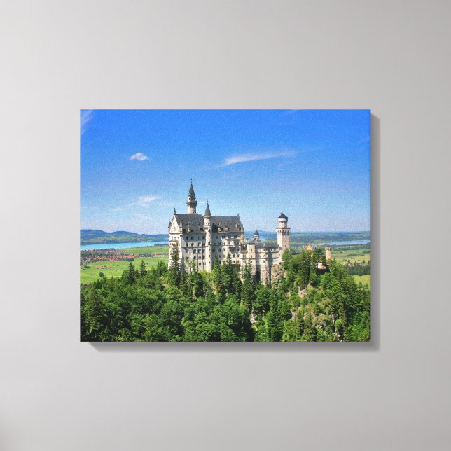 Impression sur toile tendue du château de Neuschwa (Recto)