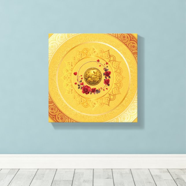 Impression sur toile tendue du Pont en Arc d'Amste (Insitu (Plancher de Bois))