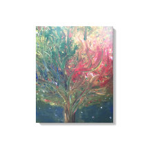 Impression sur toile tendue d'un arbre abstrait de